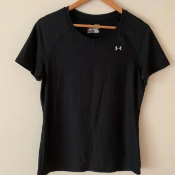 Under Armour Women's Short Sleeve Black Tee - Picture 1 of 4